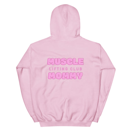 Muscle Mommy Bubblegum Lifting Club Hoodie BACK